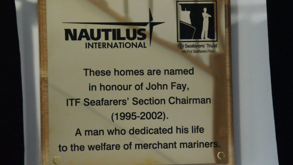 Photo of plaque honoring John Fay