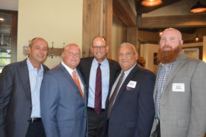 Group photo of union officials and company executive