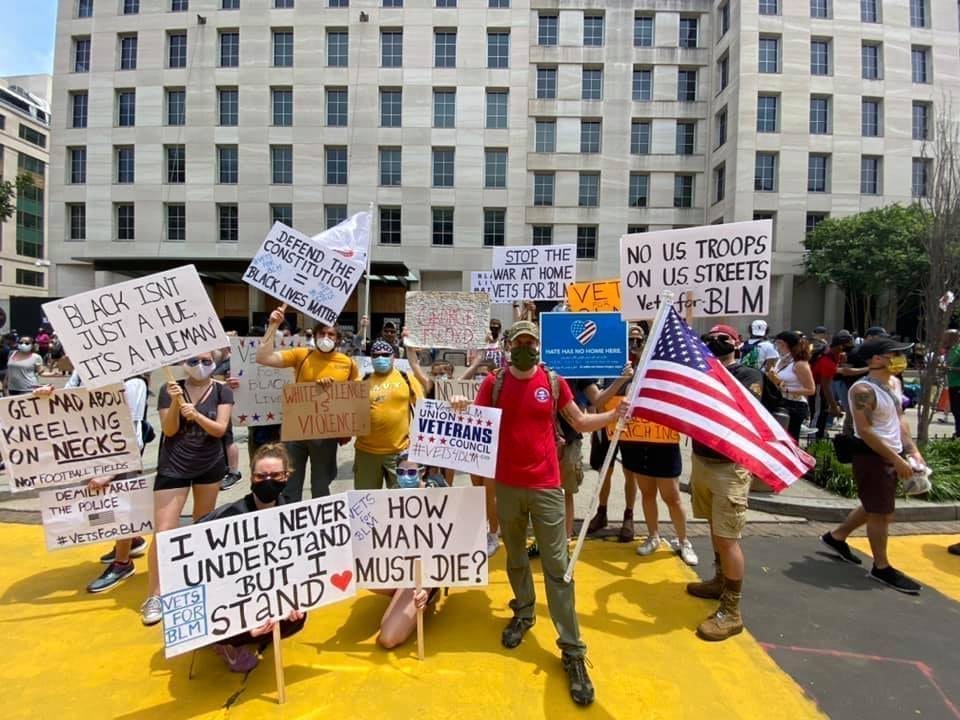 Group photo at rally