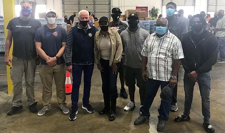 Group photo of Houston volunteers