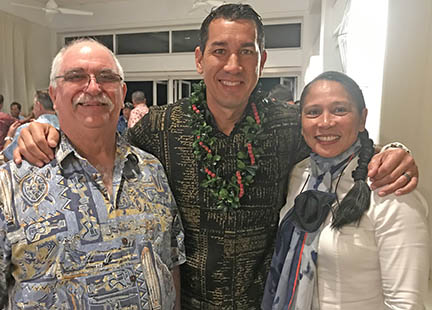 group photo of congressman and port council officials