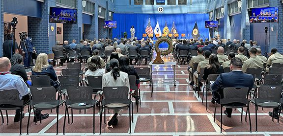 Crowd at DOT ceremony